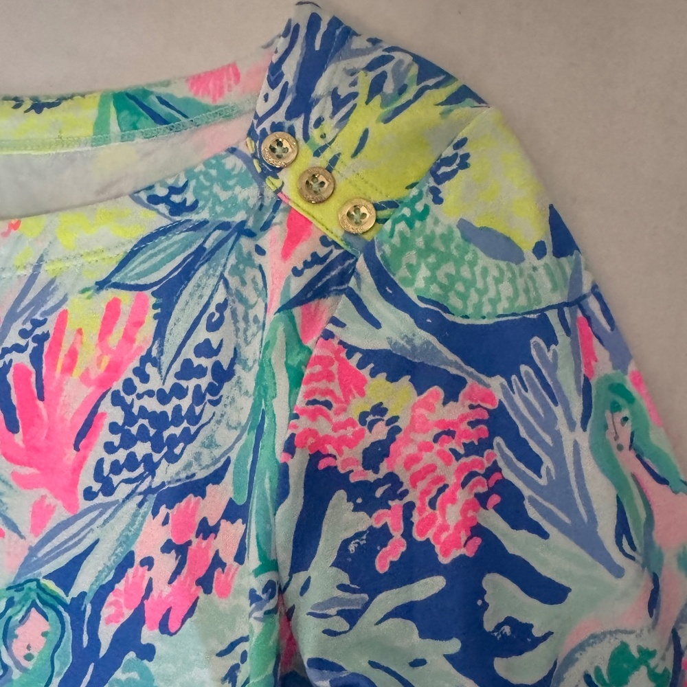 NWT Lilly Pulitzer UPF 50+ Sophie Mermaid Cove Dress - Picture 10 of 10